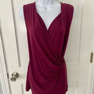 Banana Republic Maroon Ruched Tank